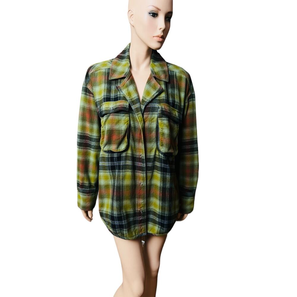 Free People Womens Izzie Cotton Button Front Cargo Shacket Size S 100% Cotton - Picture 5 of 12